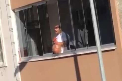 Annesini öldürdü, kafasını balkondan aşağı attı