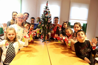 Nilüfer'de yılbaşı süslerini kendileri yaptı