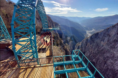 Türkiye'de bir ilk: Bu salıncağa binmek yürek istiyor