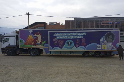 Konteyner kentteki çocuklara bilim merkezi morali