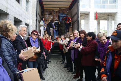 Nilüfer’de 8 Mart Dünya Kadınlar Günü’nde deprem bölgesine hijyen tırı