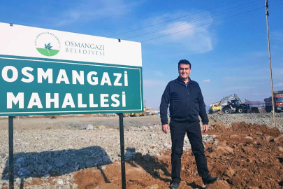 Osmangazi Belediyesi depremzedeler için konteyner şehir kurulumuna başladı