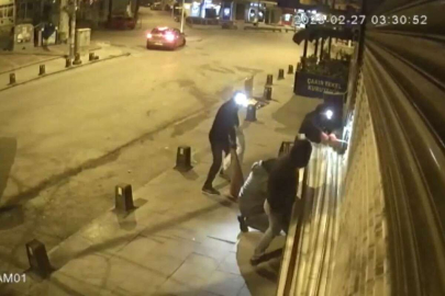 Çuvallı, sepetli kuyumcu soygunu kamerada: 5 kilo altın ve 300 bin lira çaldılar