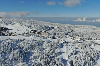 Uludağ'a kar Bursa'ya yağmur yağışı sevindirdi