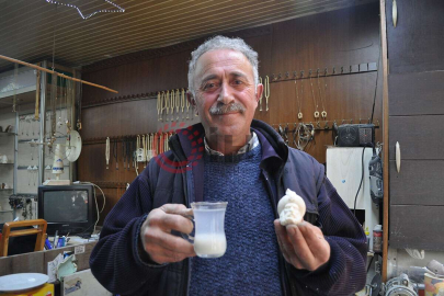 30 yıldır lületaşı tozunu çayıyla ve suyuyla karıştırıp içiyor