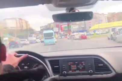 Pendik'te genç kızın annesine hız şovu Formula1 yarışçılarını aratmadı