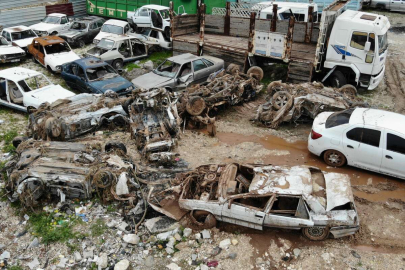 Sel sonrası otomobilini tanıyamadı