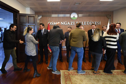 Başkan Dündar, personelle bayramlaştı