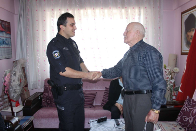 Emniyet teşkilatından şehit ailelerine bayram ziyareti