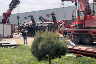 Vinç kazasında hayatını kaybeden 41 yaşındaki işçi son yolculuğuna uğurlandı