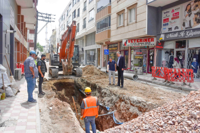 Karacabey'de altyapı çalışmaları sürüyor