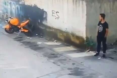 Motora baktı, beğendi, çaldı