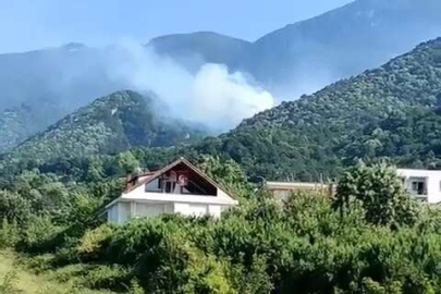 Uludağ’ın eteklerinde orman yangını