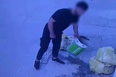 Çöp kovasını çalıp kayıplara karıştı