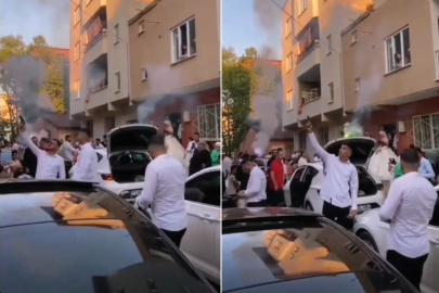 Düğün magandaları kamerada, sokak arasında arka arkaya ateş açtılar