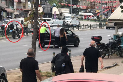 Trafik polisinden örnek davranış