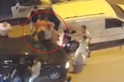 Trafikte tartıştığı kişinin başına duba fırlattı