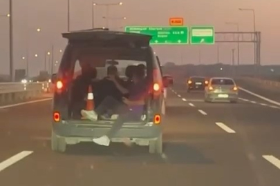 Otobanda ölüme davetiye çıkardı