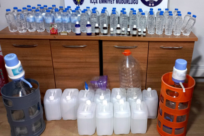 Mudanya'da sahte içki ele geçirildi