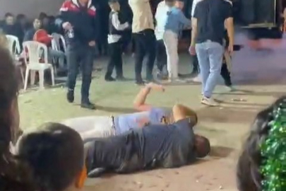 Gençlerin ilginç dansı kamerada