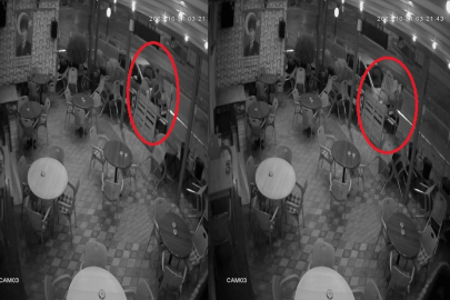 Sandalye hırsızı kamerada