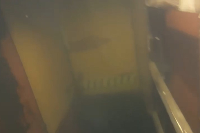 Batan geminin makine dairesinin girişi görüntülendi