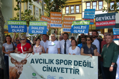Bursa'da STK'lardan avcılık ihalesine tepki