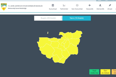 Meteorolojiden Bursa için sarı uyarı