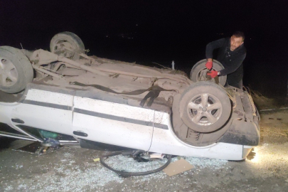 Otomobil takla attı: 2 yaralı