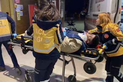 Otomobilin çarptığı motosikletin sürücüsü ağır yaralandı