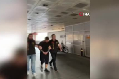 Merdivende çocuğunu tekmeleyen cani baba gözaltına alındı