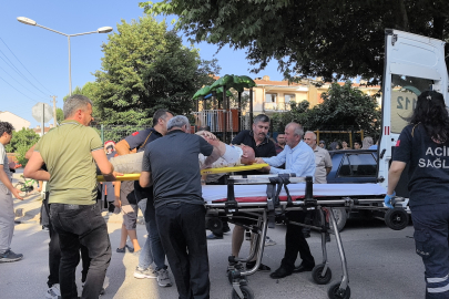 Otomobille çarpışan motosiklet sürücüsü ağır yaralandı