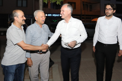 Başkan Alper Taban Sinanbey’de vatandaşlarla buluştu