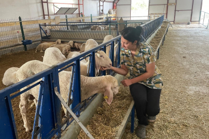 Veteriner genç kadın, kendi işletmesini kurdu