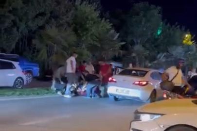 Bursa'da yol verme tartışması kavgaya dönüştü: O anlar kamerada