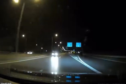 Bursa’da ters yöne giren araç yürekleri ağıza getirdi