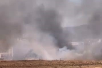 İnegöl'de anız yangını