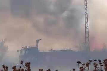 Yenişehir kırsalında yangın paniği