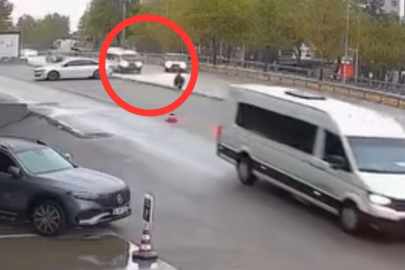 Yayaların ölümden döndüğü anlar kamerada