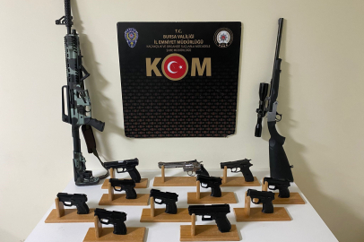 Gemlik'te ruhsatsız silah imalatına 4 gözaltı