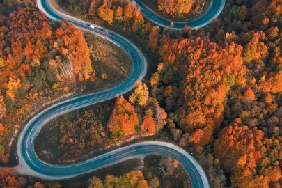 Bursa'da sonbaharla ormanlara gelen renk cümbüşü
