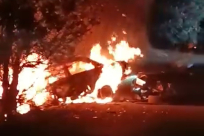 Bursa’da korkunç kaza: Araç alev aldı, yangın ormana sıçradı