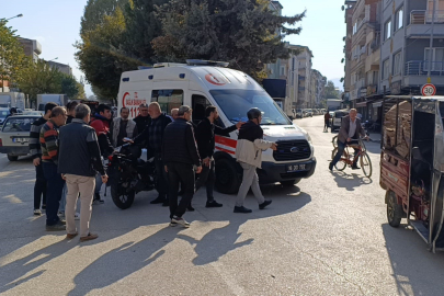 Motosiklet ile bisiklet çarpıştı: 2 yaralı