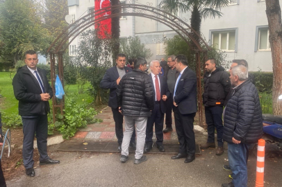 Başkan Bozbey'den şehit binbaşının ailesine taziye ziyareti