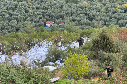 İznik-Yenişehir yolunda tır uçurumdan yuvarlandı: 2 ölü