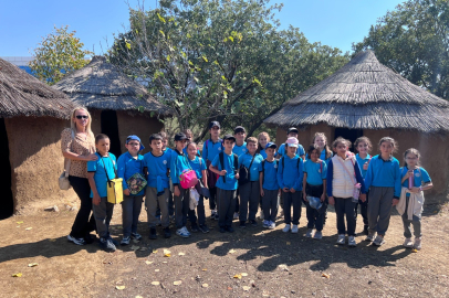 Öğrenciler, Arkeopark'ta arkeolojiyi tanıyor