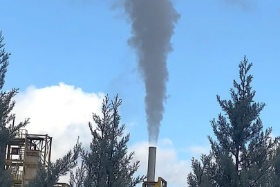 Cargill Bursa'dan çıkan dumanlar gökyüzünü griye boyadı