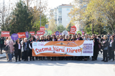 Nilüfer’de kadınlardan şiddete karşı ortak ses: "Susma, yürü, diren"