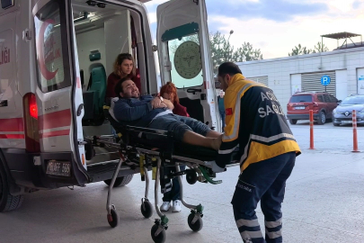 600 kiloluk demir silindirin altında kaldı