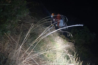 Ormanlık alanda mahsur kalan bir kişi kurtarıldı